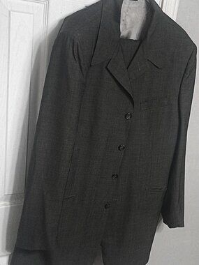 Joseph Addo Men Gray 2 Piece Suit  42 Long/Tall